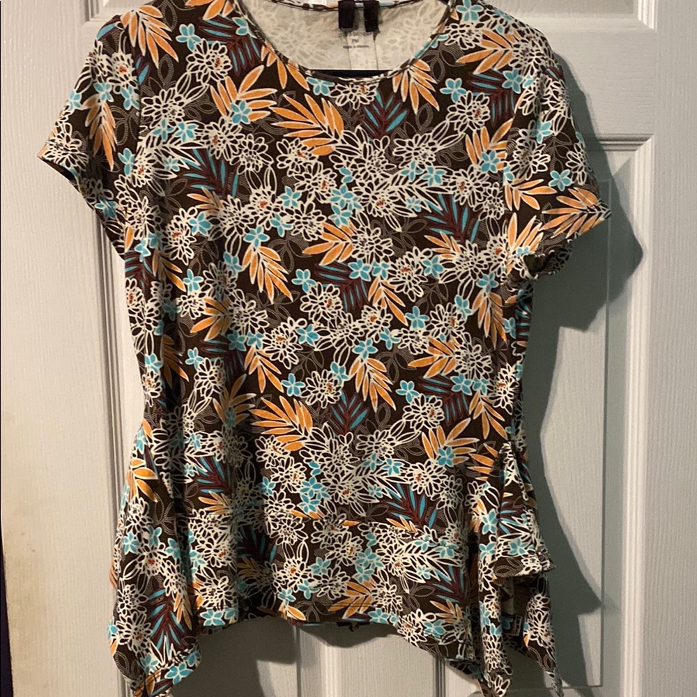 Croft & Barrow Asymmetrical Peplum Blouse 🎁Bundle only🎁